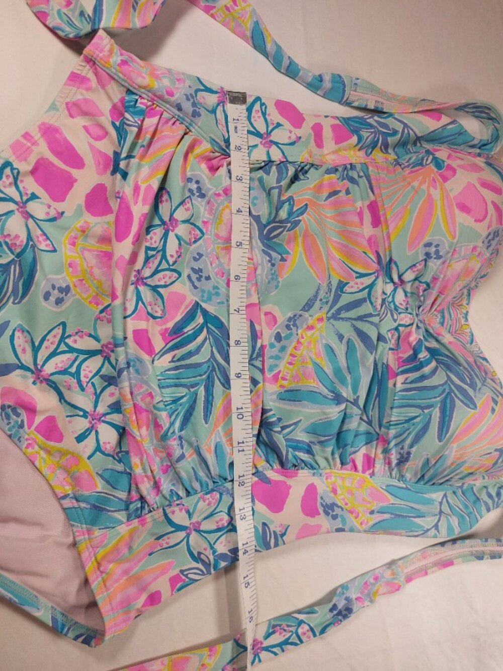 Women's Lilly Pulitzer Kolka Sea Glass Aqua Rainforest One Piece Swimsuit - Picture 11 of 16